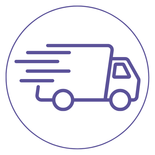 A delivery truck