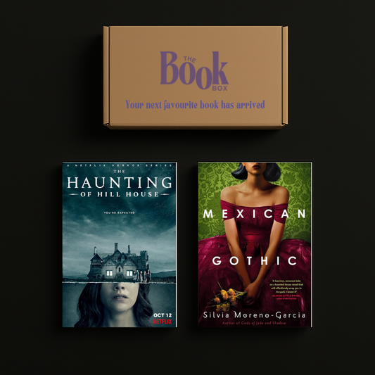 Monthly horror book subscription featuring two gothic themed books.