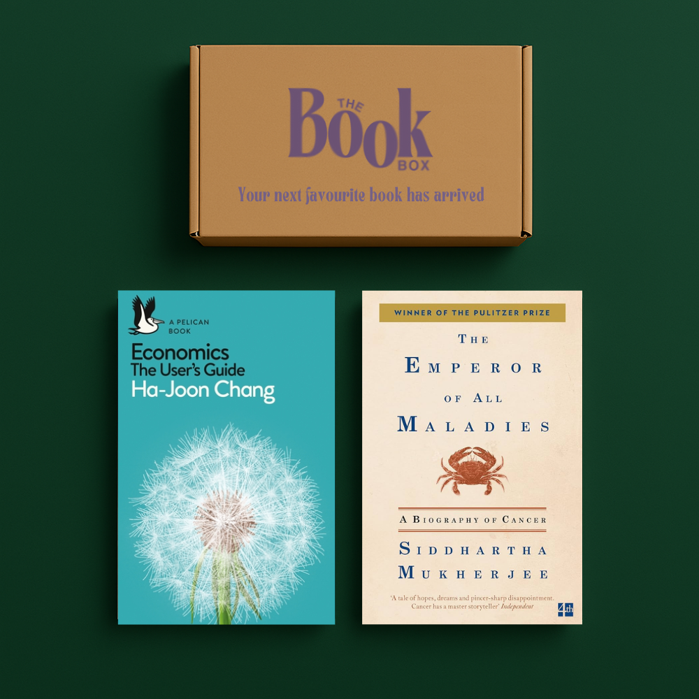 Monthly Non-Fiction Book Subscription featuring two surprise thought-provoking reads.