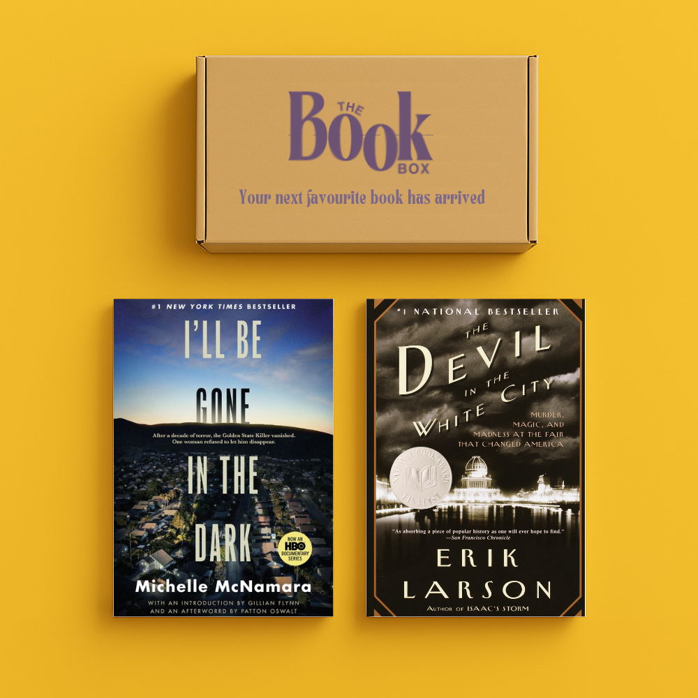 Monthly True Crime Book Subscription featuring two real-life crime books