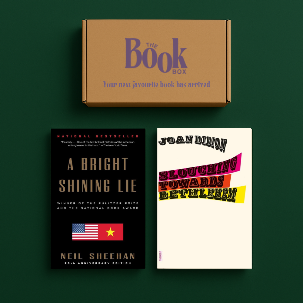 Non-Fiction Book Subscription Box with inspiring reads and cozy reading setup